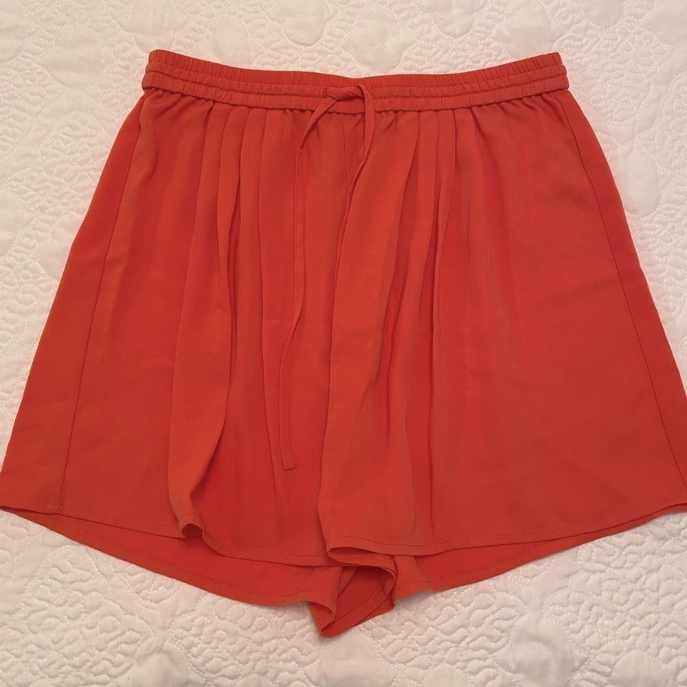 J crew orange pull in n tassel tie shorts S l1988